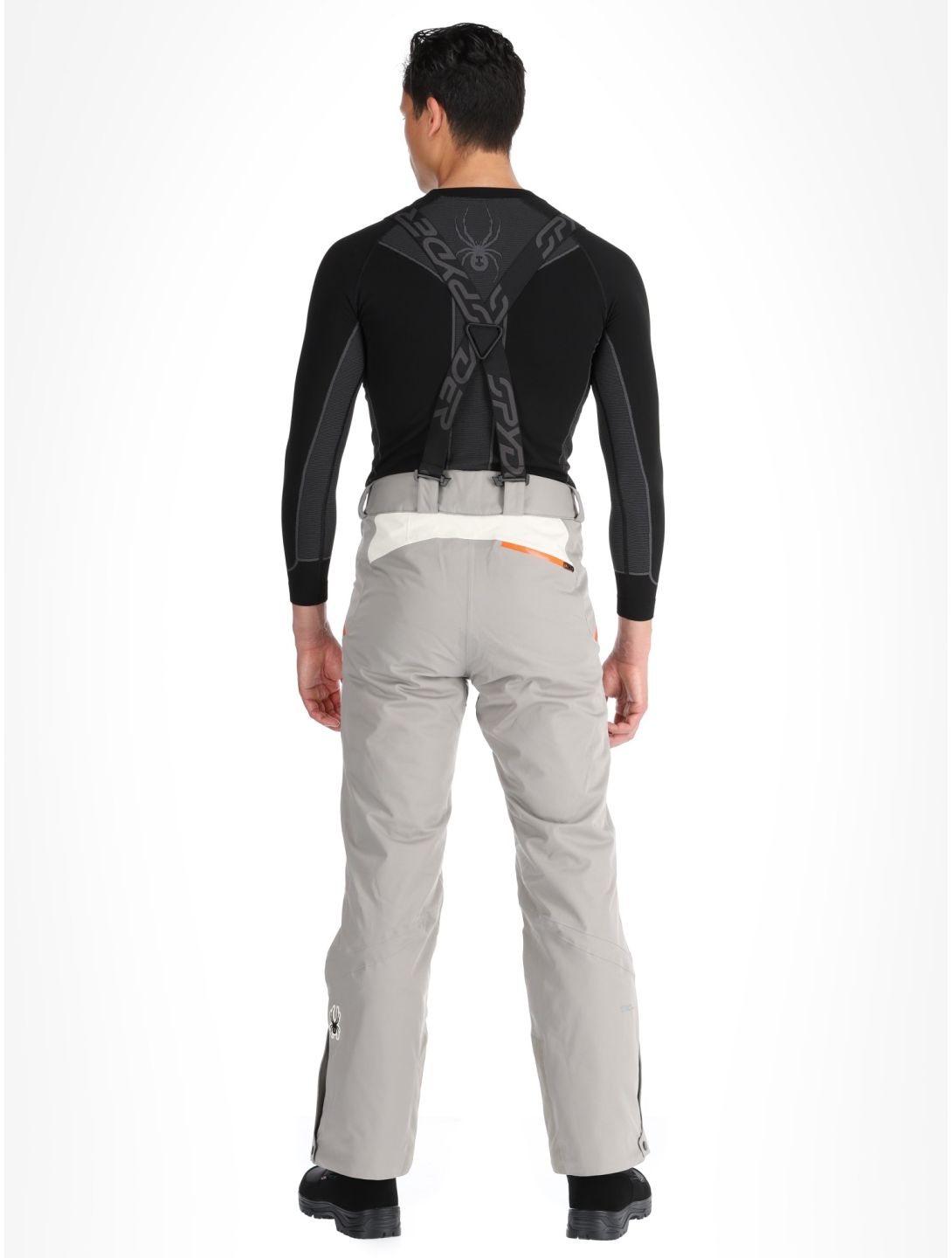 Spyder, Propulsion pantalones de esquí hombres Concrete gris 