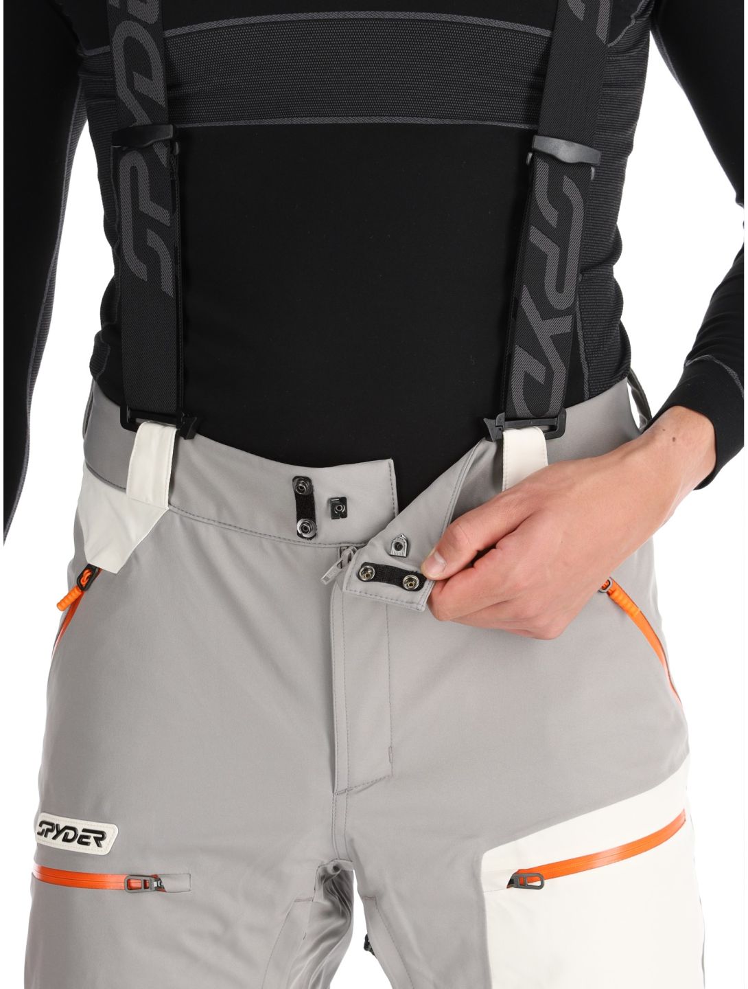 Spyder, Propulsion pantalones de esquí hombres Concrete gris 