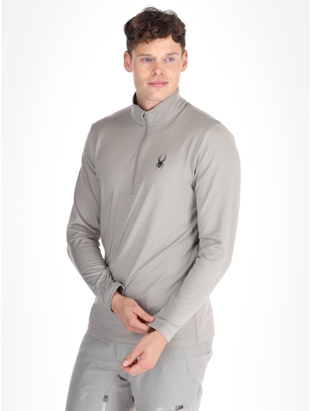 Spyder, Prospect 1/2 Zip jersey hombres Concrete gris 