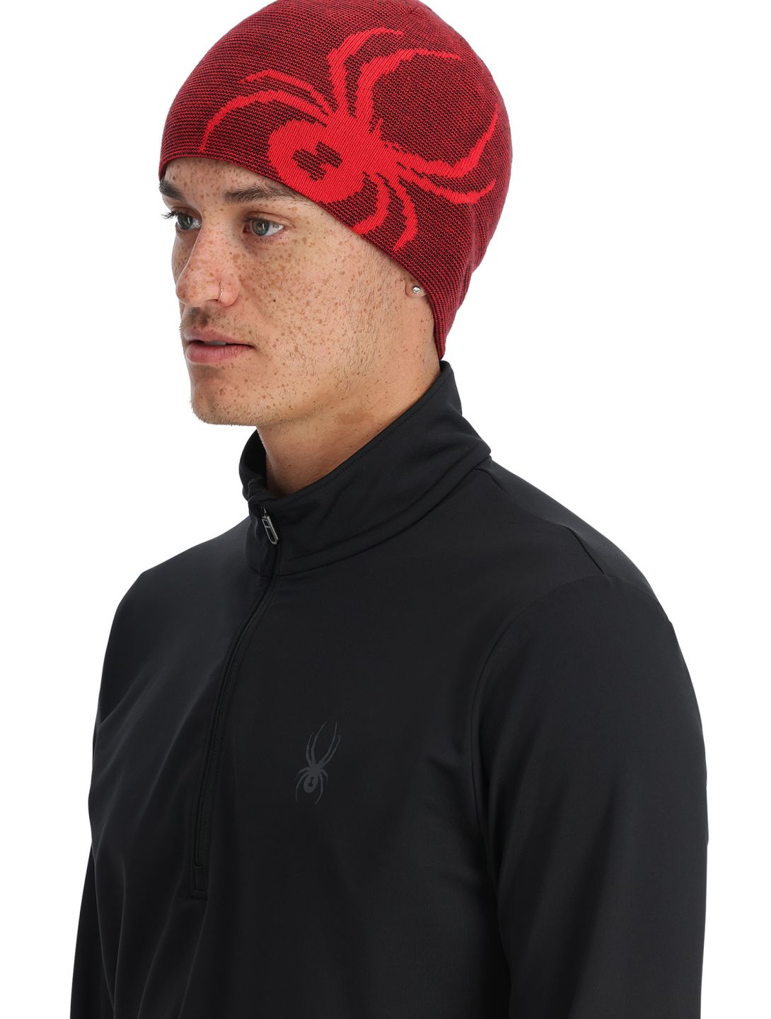 Spyder, Reversible Innsbruck gorro hombres Spyder Red rojo 