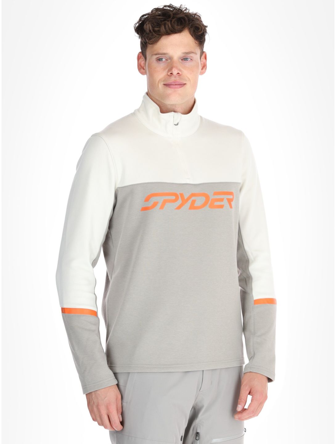 Spyder, Speed Fleece 1/2 Zip jersey hombres Concrete gris 