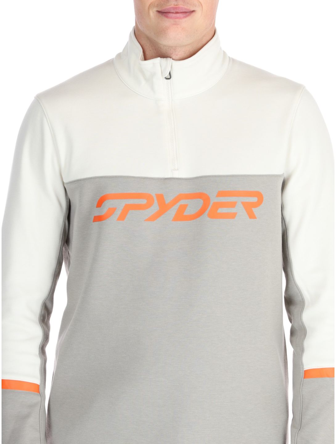 Spyder, Speed Fleece 1/2 Zip jersey hombres Concrete gris 