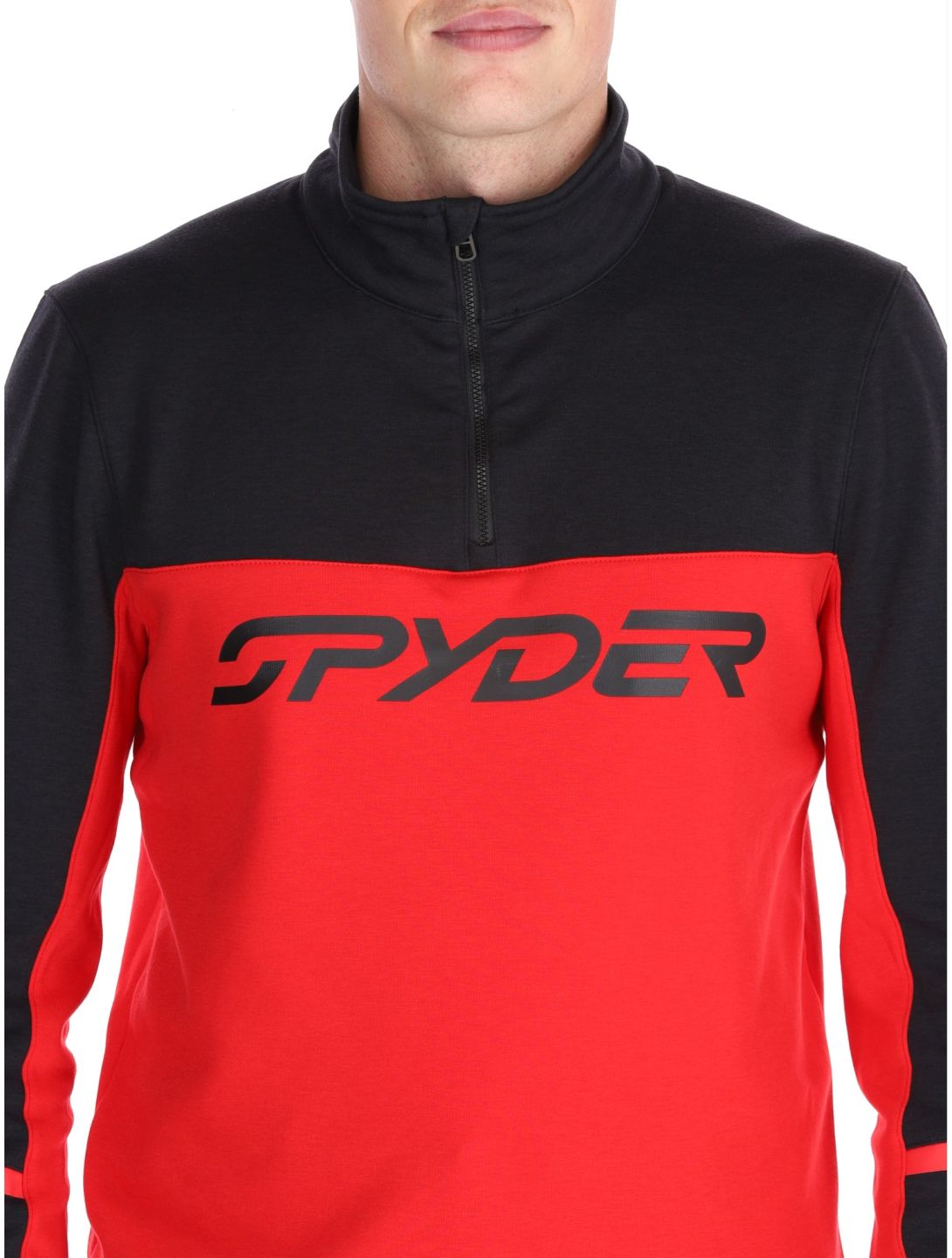 Spyder, Speed Fleece 1/2 Zip jersey hombres Spyder Red rojo 