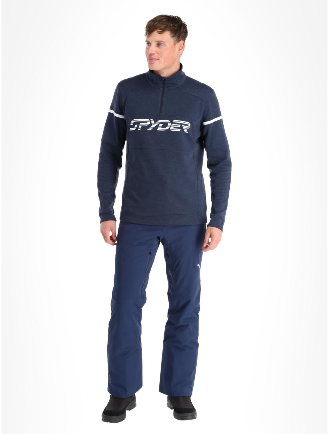 Spyder, Speed Fleece 1/2 Zip jersey hombres True Navy azul 