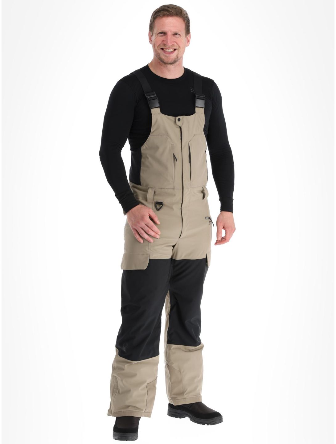 Spyder, Terrain Bib pantalones de esquí hombres Desert Taupe marrón 