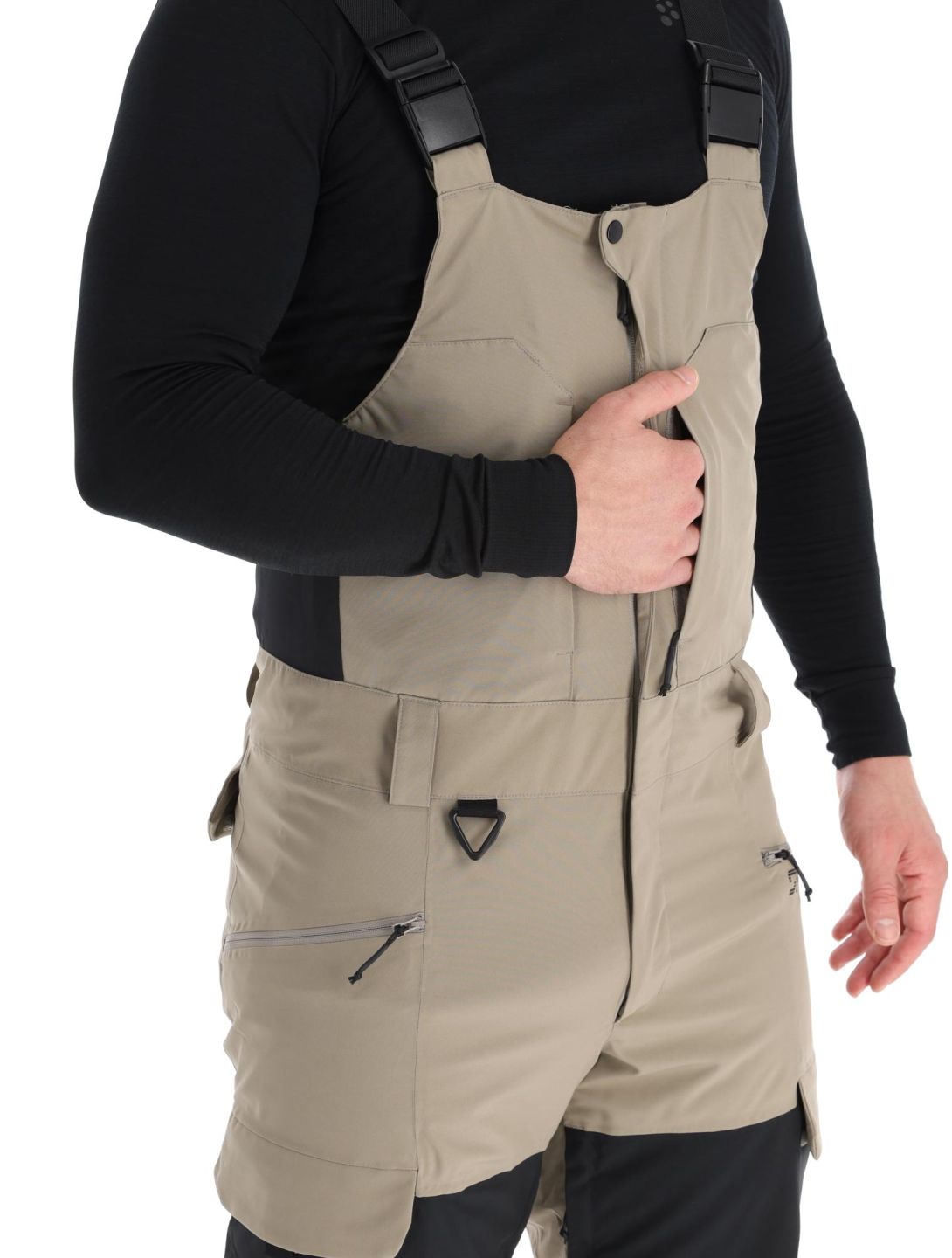 Spyder, Terrain Bib pantalones de esquí hombres Desert Taupe marrón 