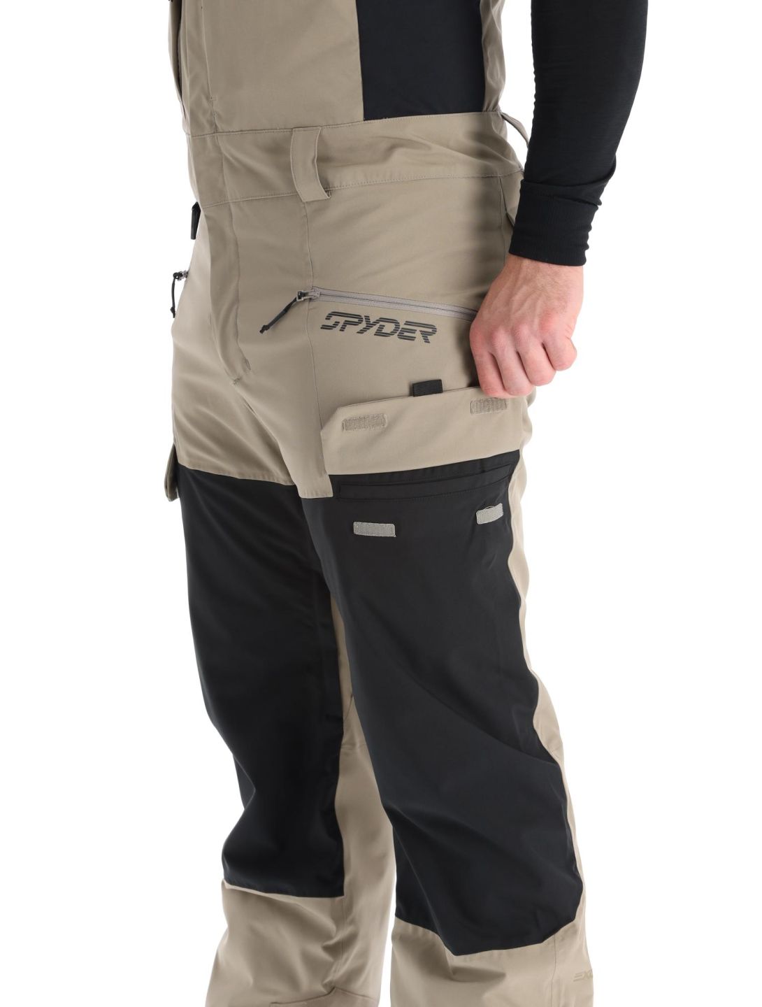 Spyder, Terrain Bib pantalones de esquí hombres Desert Taupe marrón 