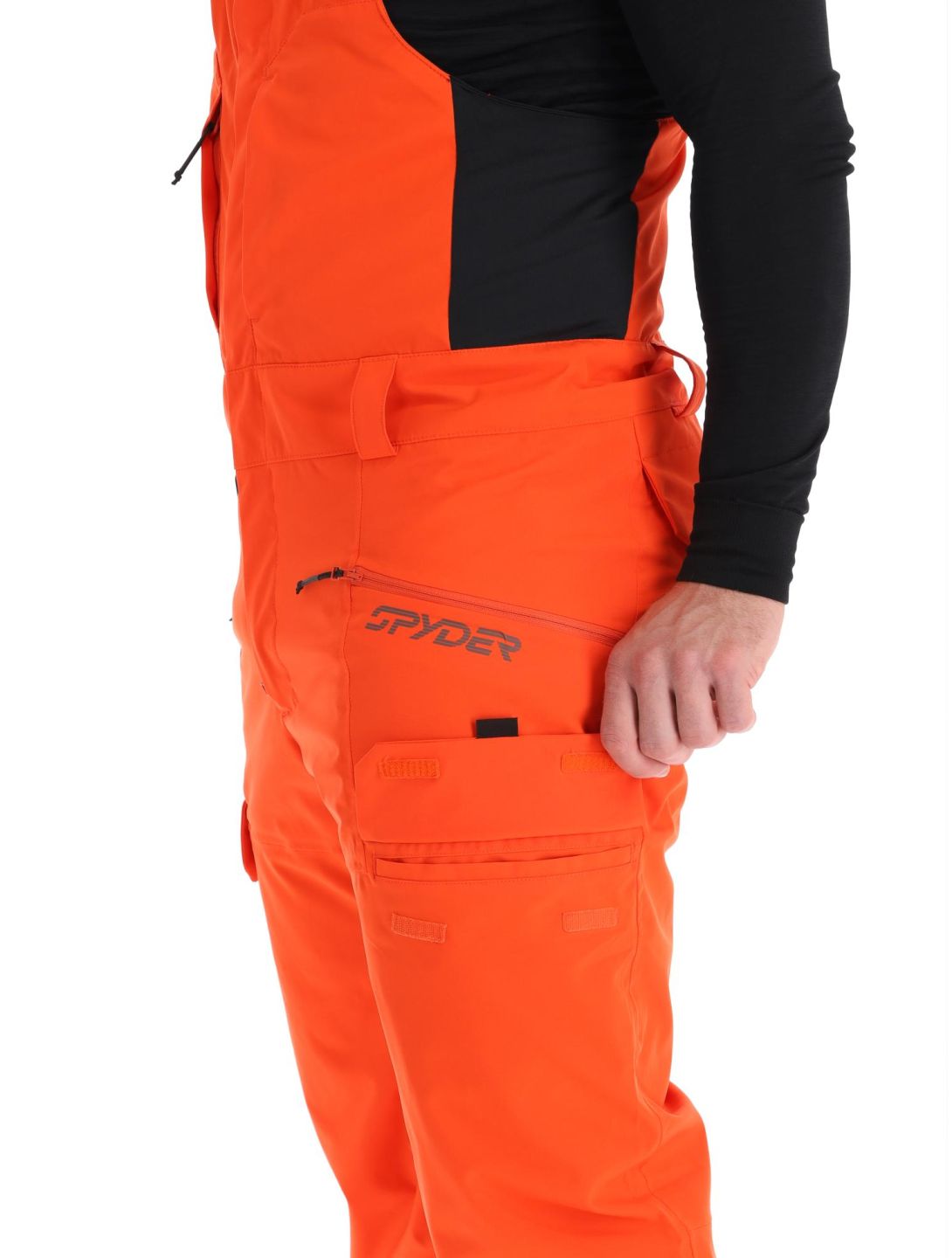 Spyder, Terrain Bib pantalones de esquí hombres Twisted Orange naranja 