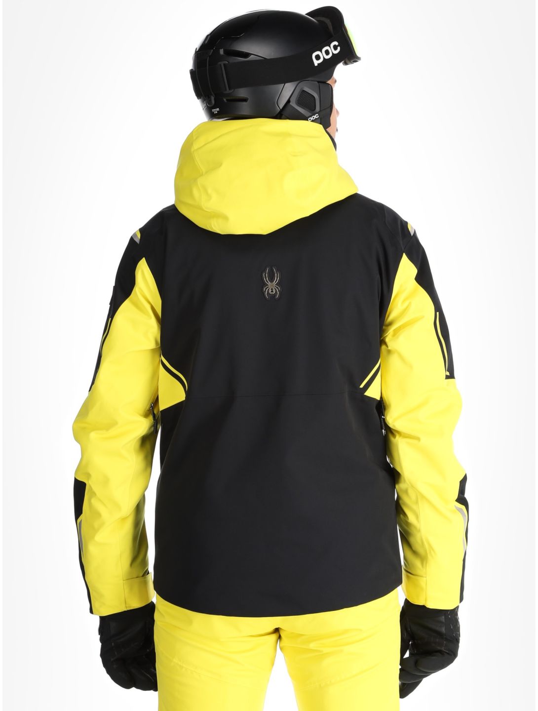 Spyder, Titan chaqueta de esquí hombres Acid Yellow amarillo, negro 