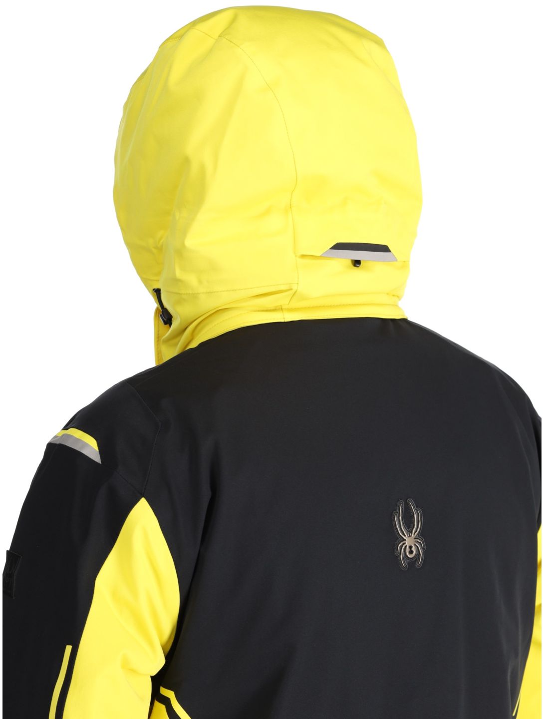 Spyder, Titan chaqueta de esquí hombres Acid Yellow amarillo, negro 