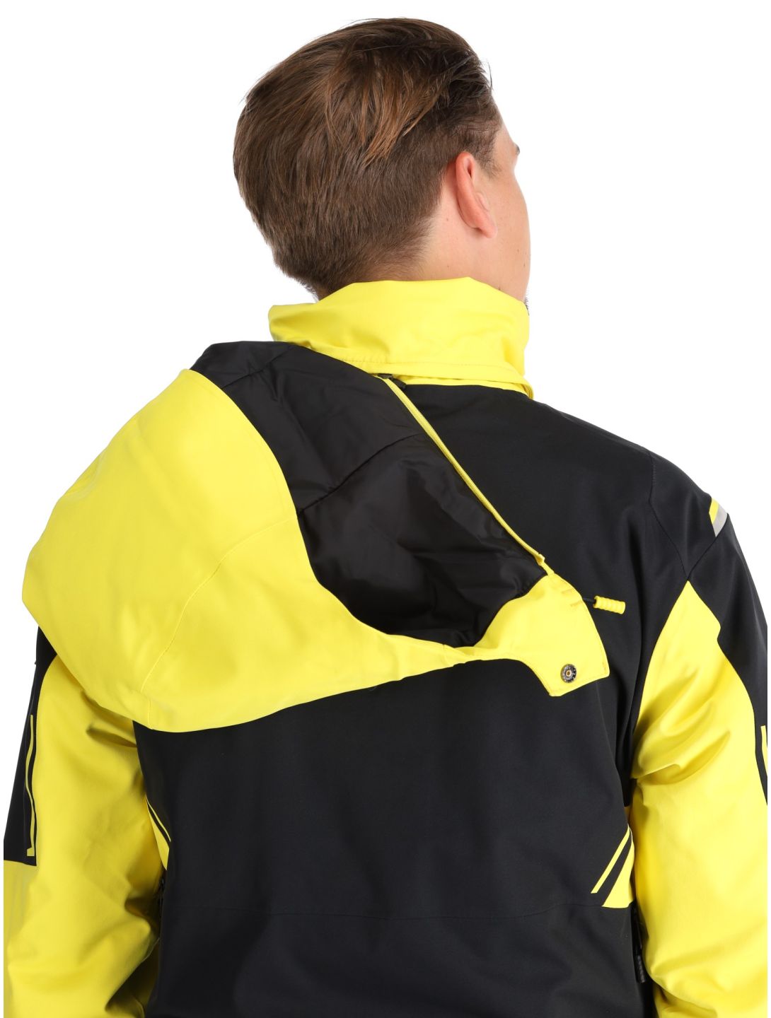 Spyder, Titan chaqueta de esquí hombres Acid Yellow amarillo, negro 