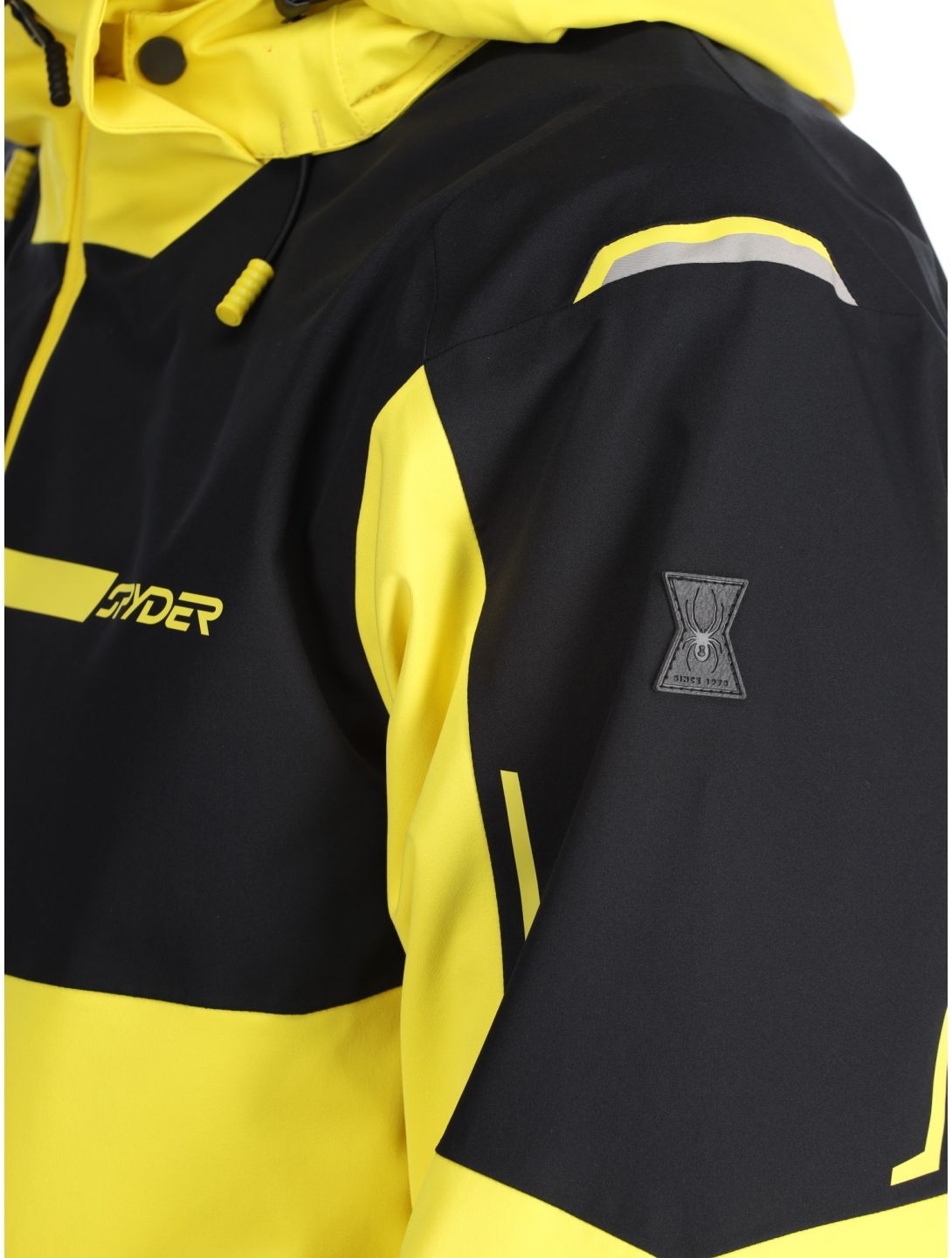 Spyder, Titan chaqueta de esquí hombres Acid Yellow amarillo, negro 