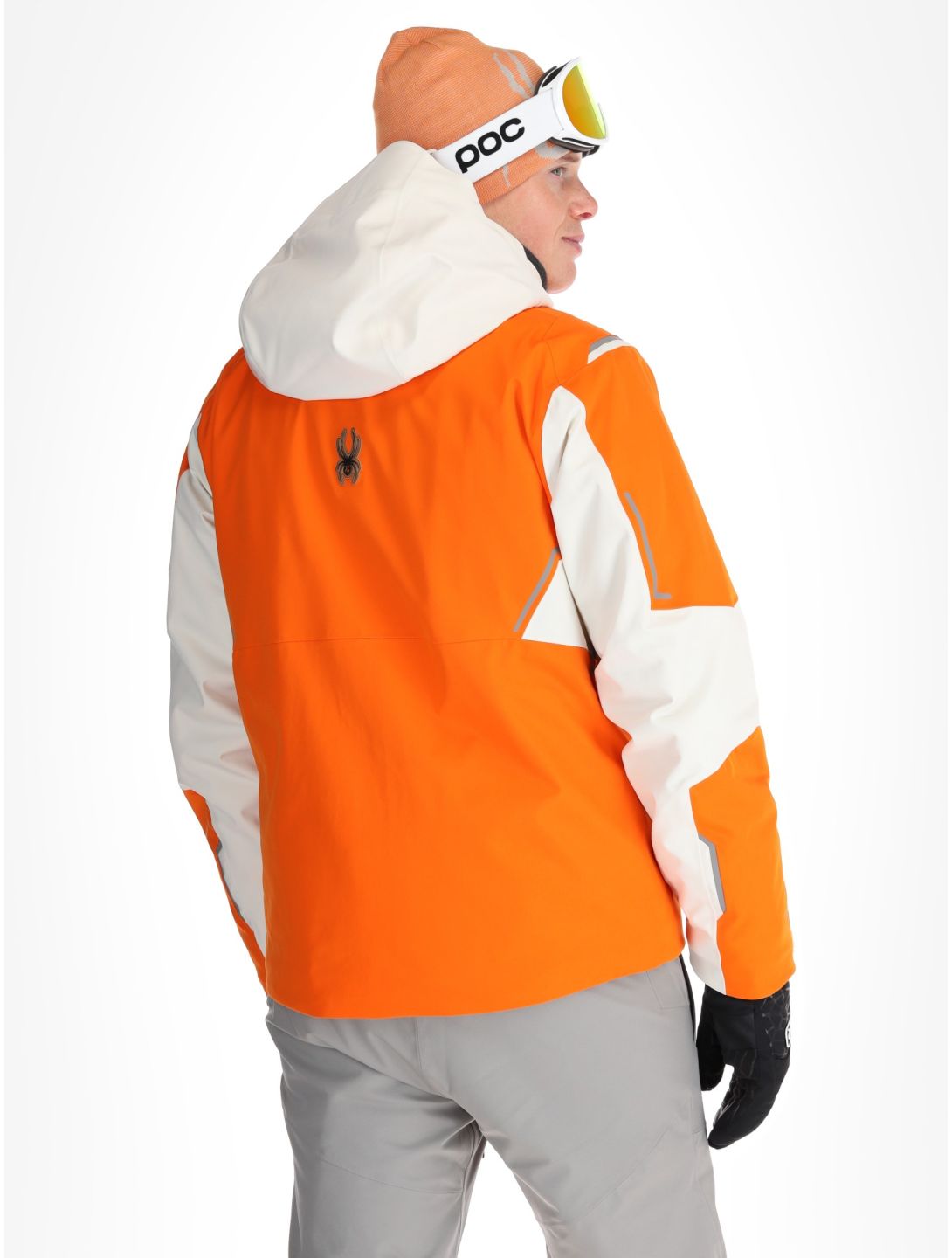 Spyder, Titan chaqueta de esquí hombres Orange Shock beige, naranja 