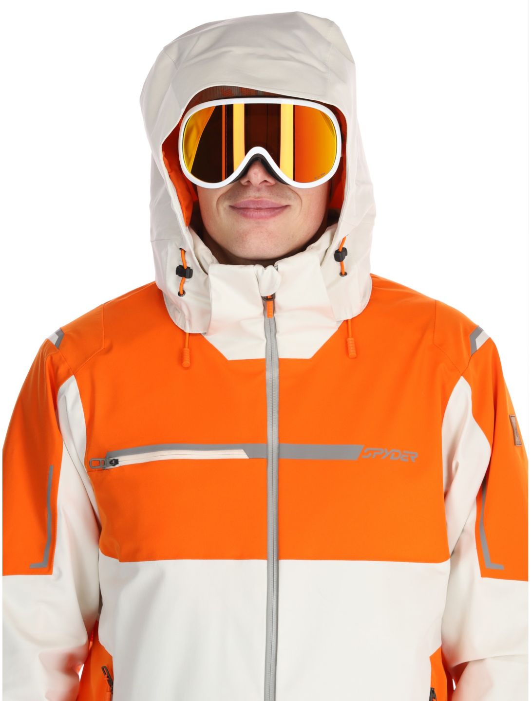 Spyder, Titan chaqueta de esquí hombres Orange Shock beige, naranja 