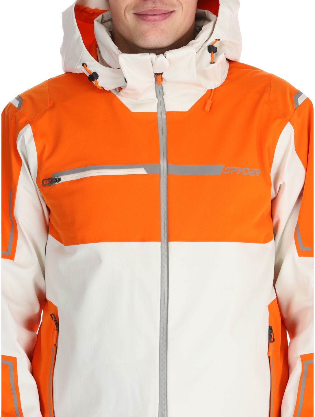 Spyder, Titan chaqueta de esquí hombres Orange Shock beige, naranja 