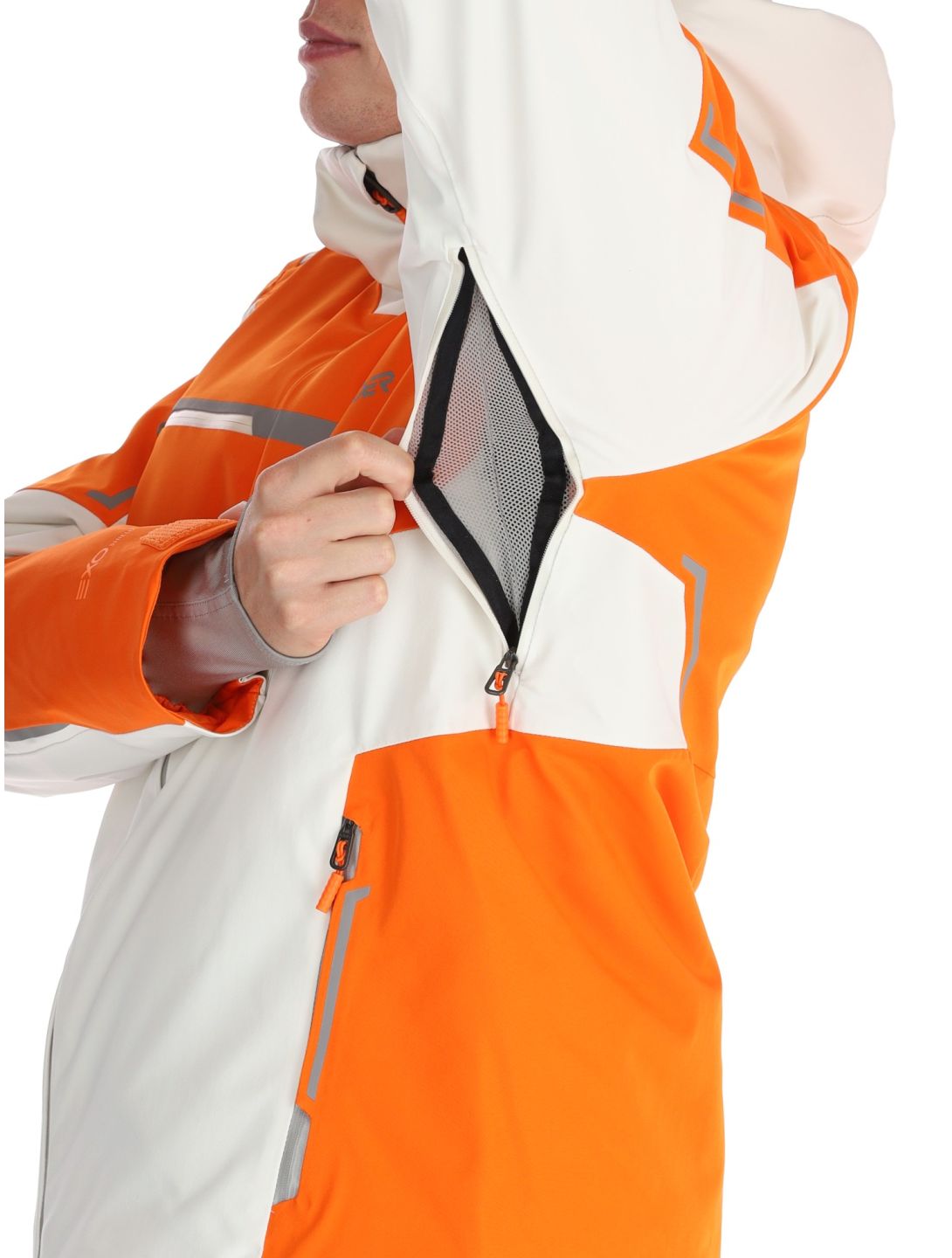 Spyder, Titan chaqueta de esquí hombres Orange Shock beige, naranja 