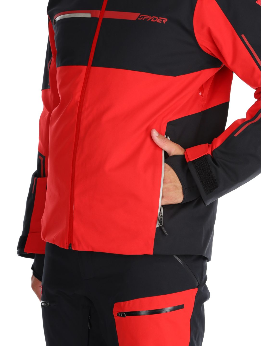 Spyder, Titan chaqueta de esquí hombres Spyder Red negro, rojo 