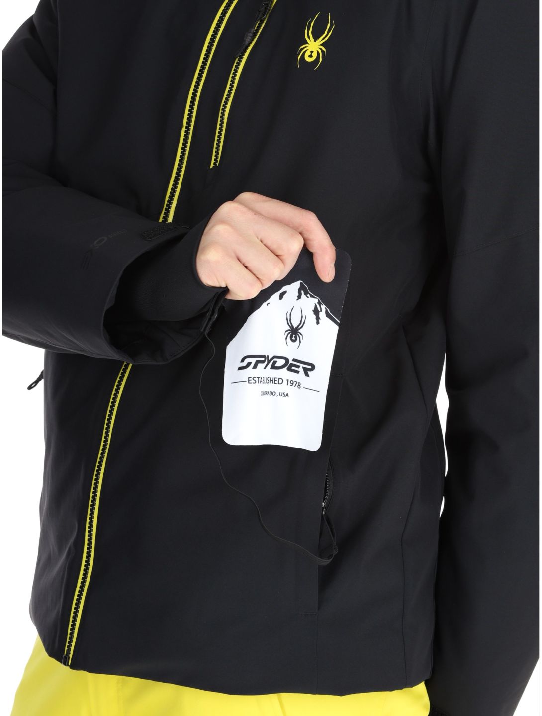 Spyder, Tripoint chaqueta de esquí hombres Black negro 