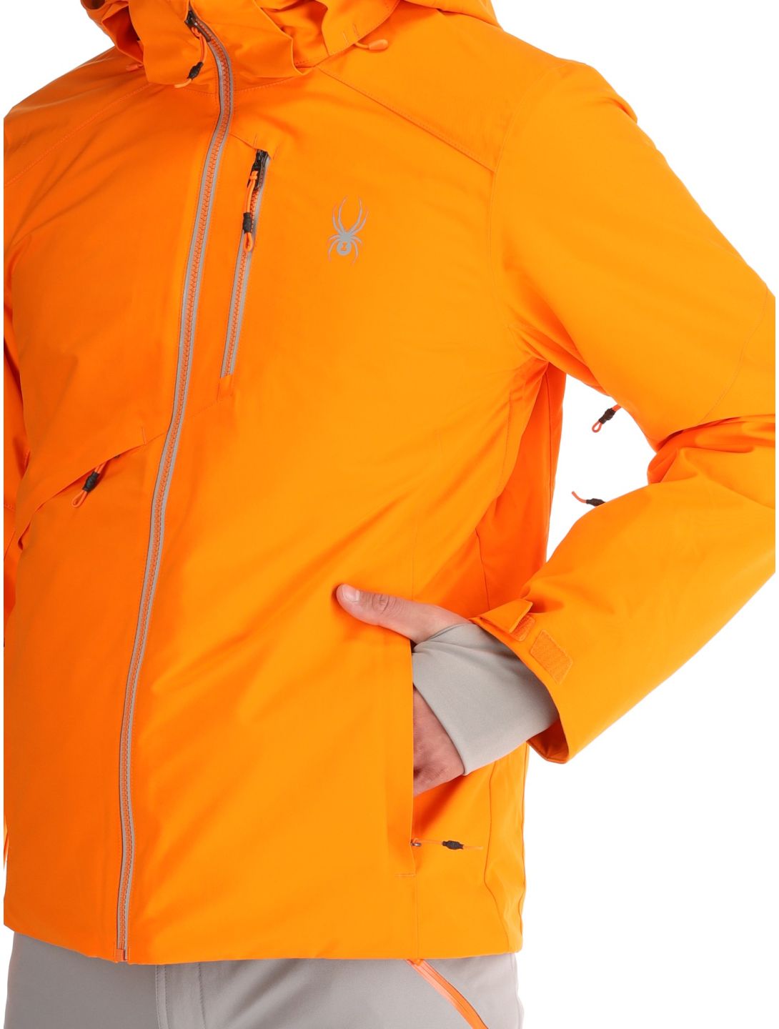 Spyder, Tripoint chaqueta de esquí hombres Orange Shock negro 