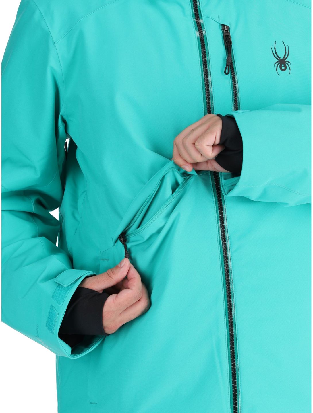 Spyder, Tripoint chaqueta de esquí hombres Teal Green verde 