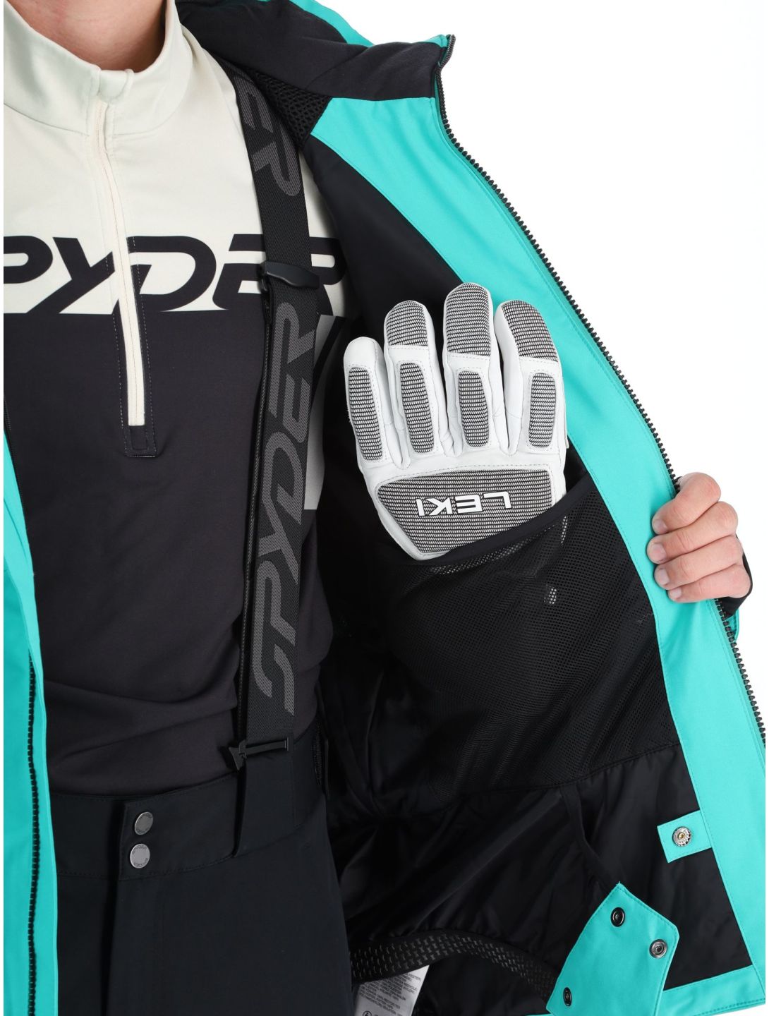 Spyder, Tripoint chaqueta de esquí hombres Teal Green verde 