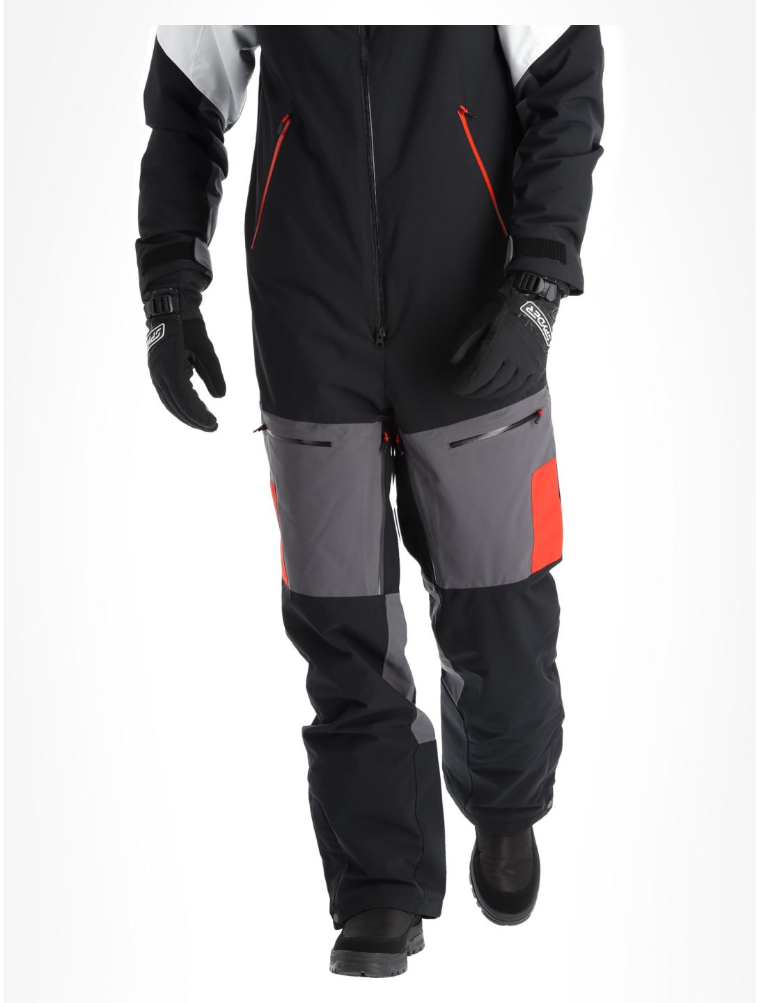 Spyder, Utility Snowsuit ropa del mono hombres Black negro 