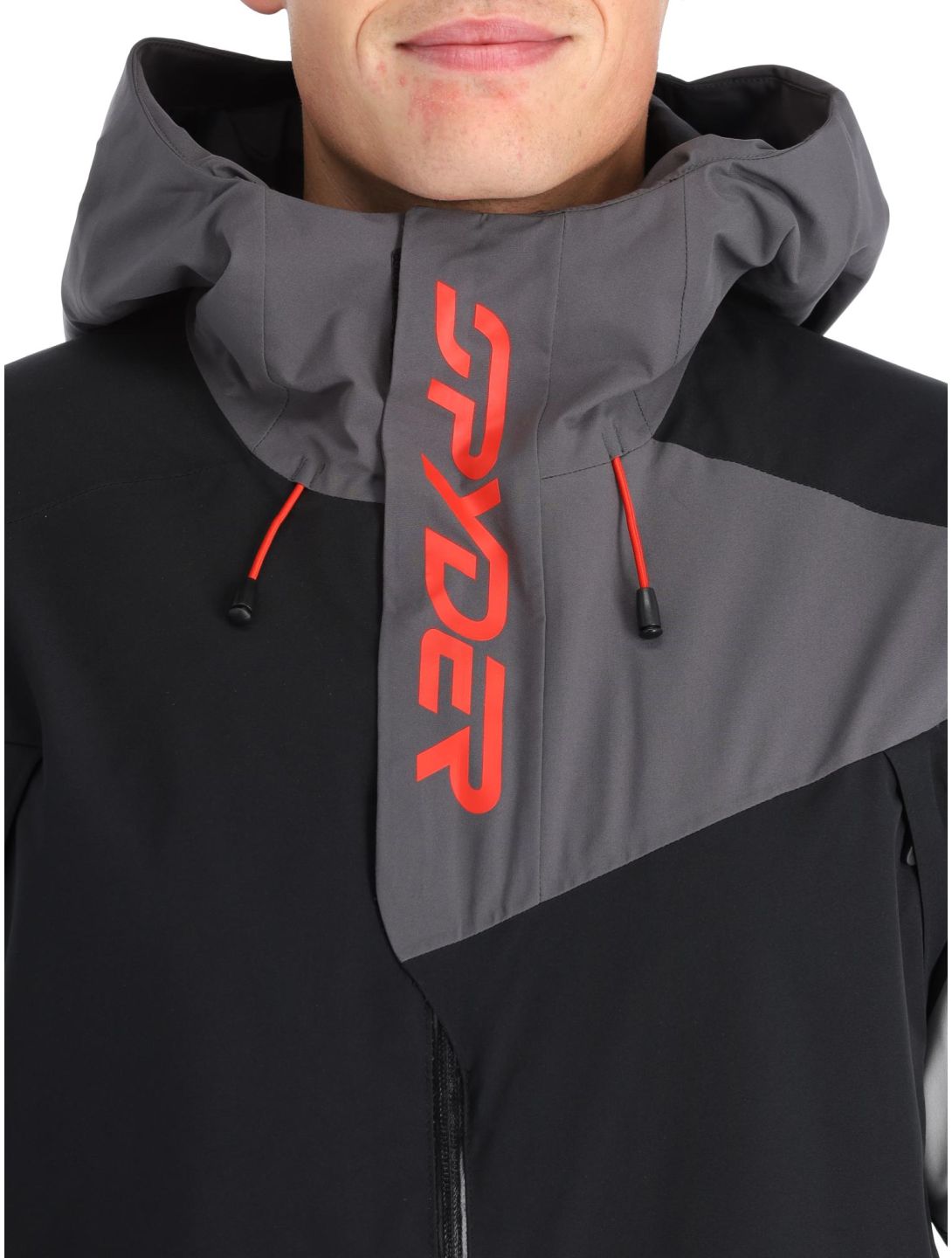 Spyder, Utility Snowsuit ropa del mono hombres Black negro 