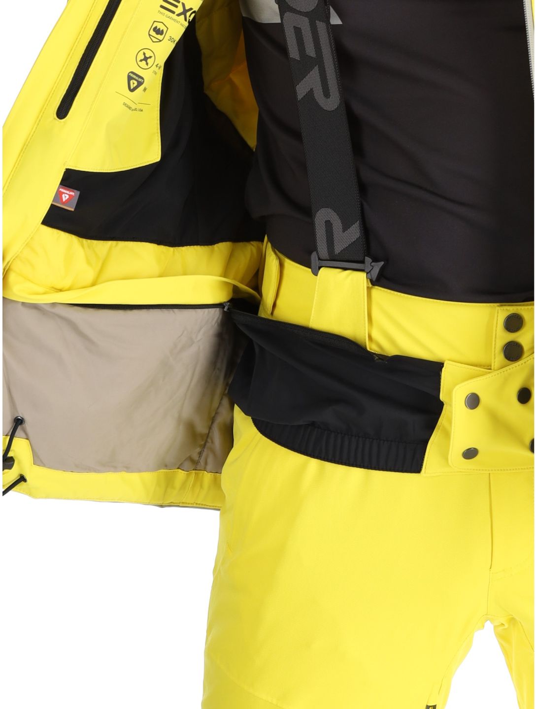 Spyder, Vanqysh chaqueta de esquí hombres Acid Yellow amarillo 