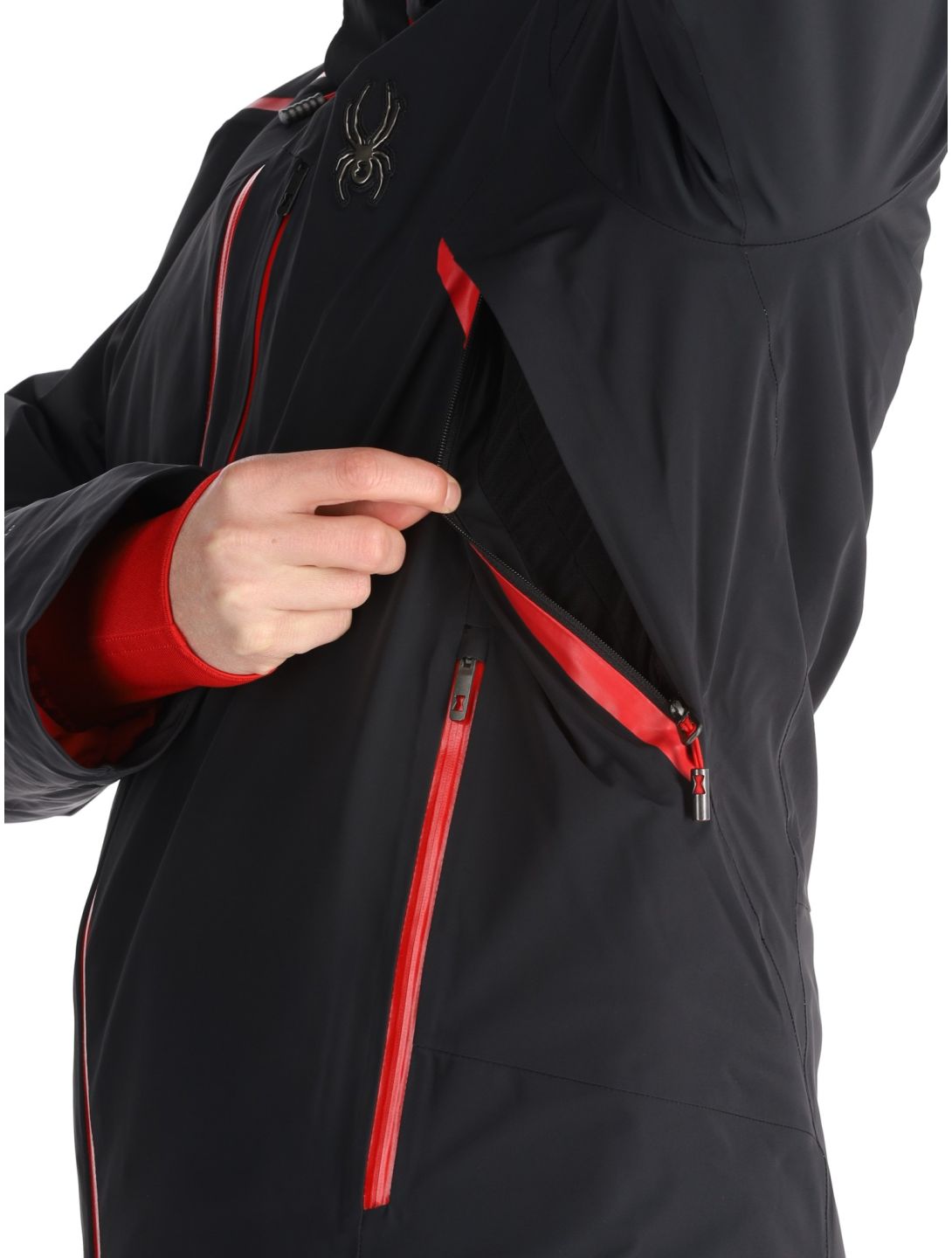 Spyder, Vanqysh chaqueta de esquí hombres Black negro 