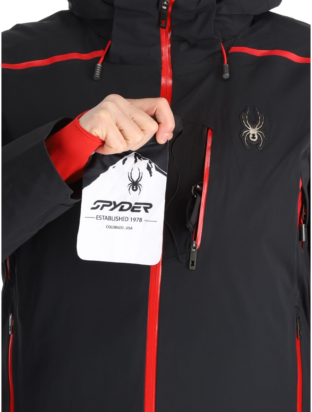 Spyder, Vanqysh chaqueta de esquí hombres Black negro 