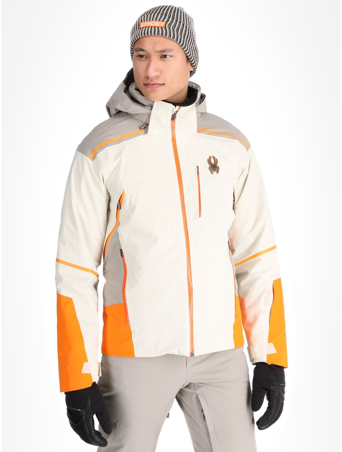 Spyder, Vanqysh chaqueta de esquí hombres Vanilla Latte beige 