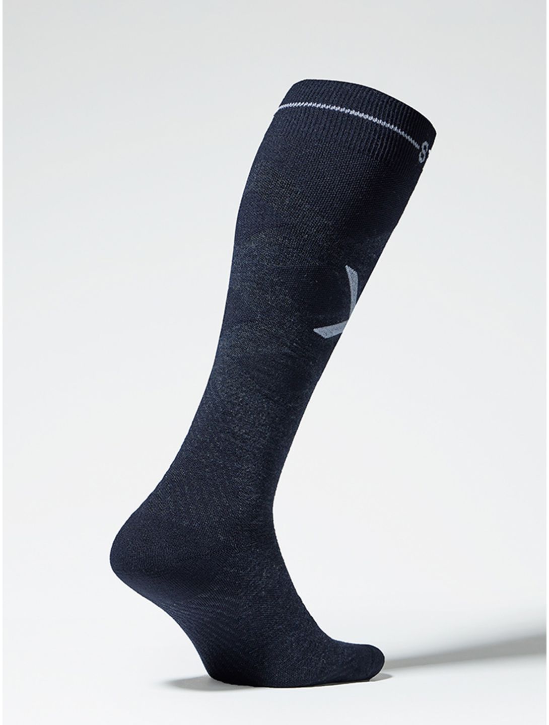 Stox, Merino Skiing calcetines de compresión hombres Navy / White azul, blanco 