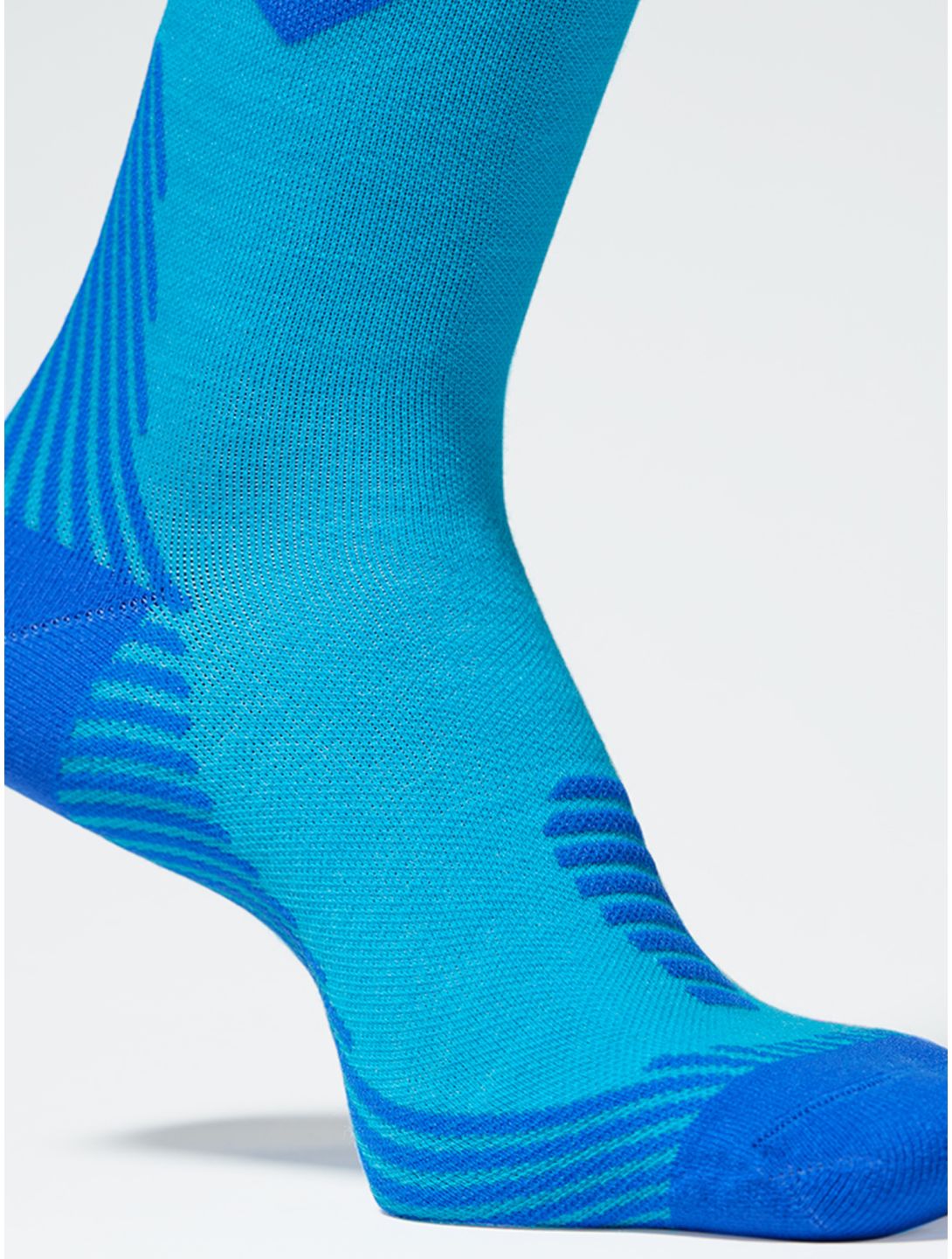 Stox, Merino Skiing calcetines de compresión mujeres Turquoise / Cobalt azul 