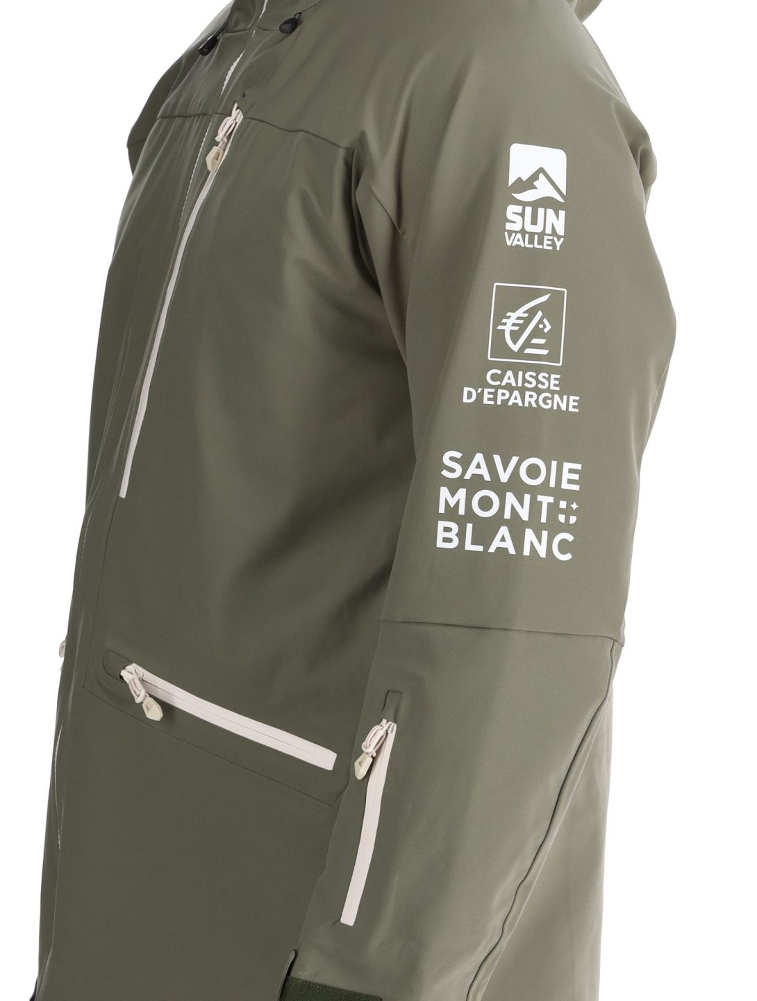 Sun Valley, Dateam chaqueta de esquí hombres Kaki verde 