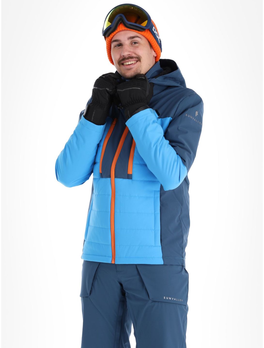 Sun Valley, Doruo chaqueta de esquí hombres Bleu azul 