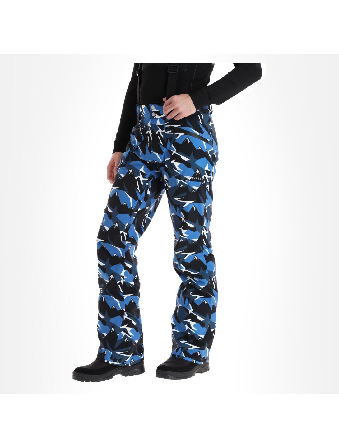 Sun Valley, Fordel pantalones de esquí hombres cyan azul 