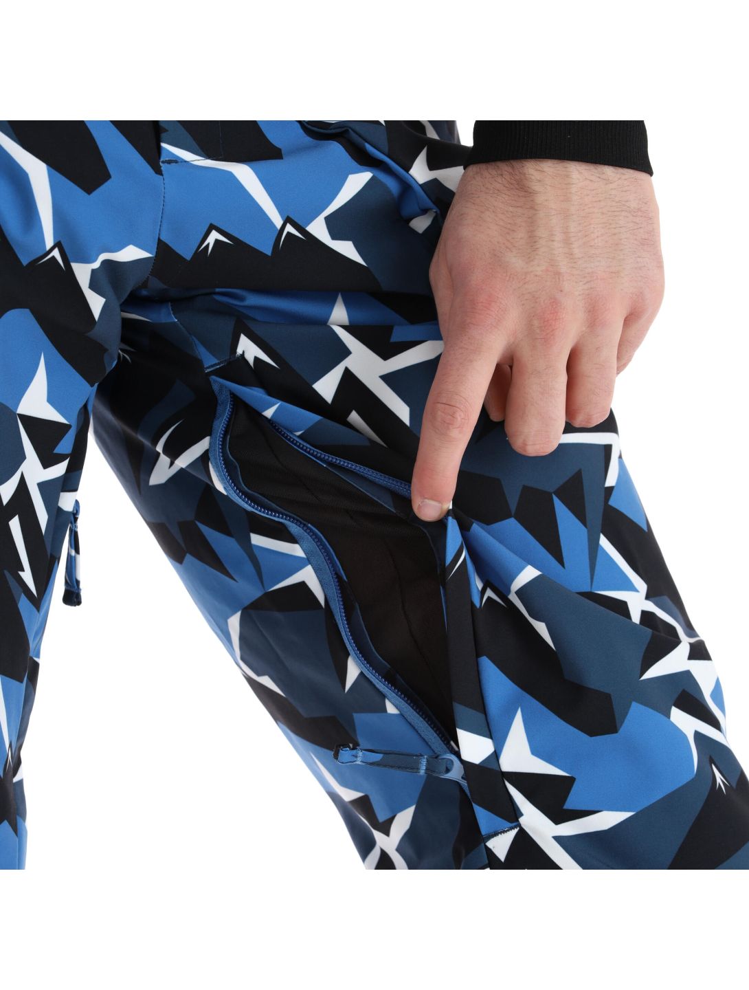 Sun Valley, Fordel pantalones de esquí hombres cyan azul 