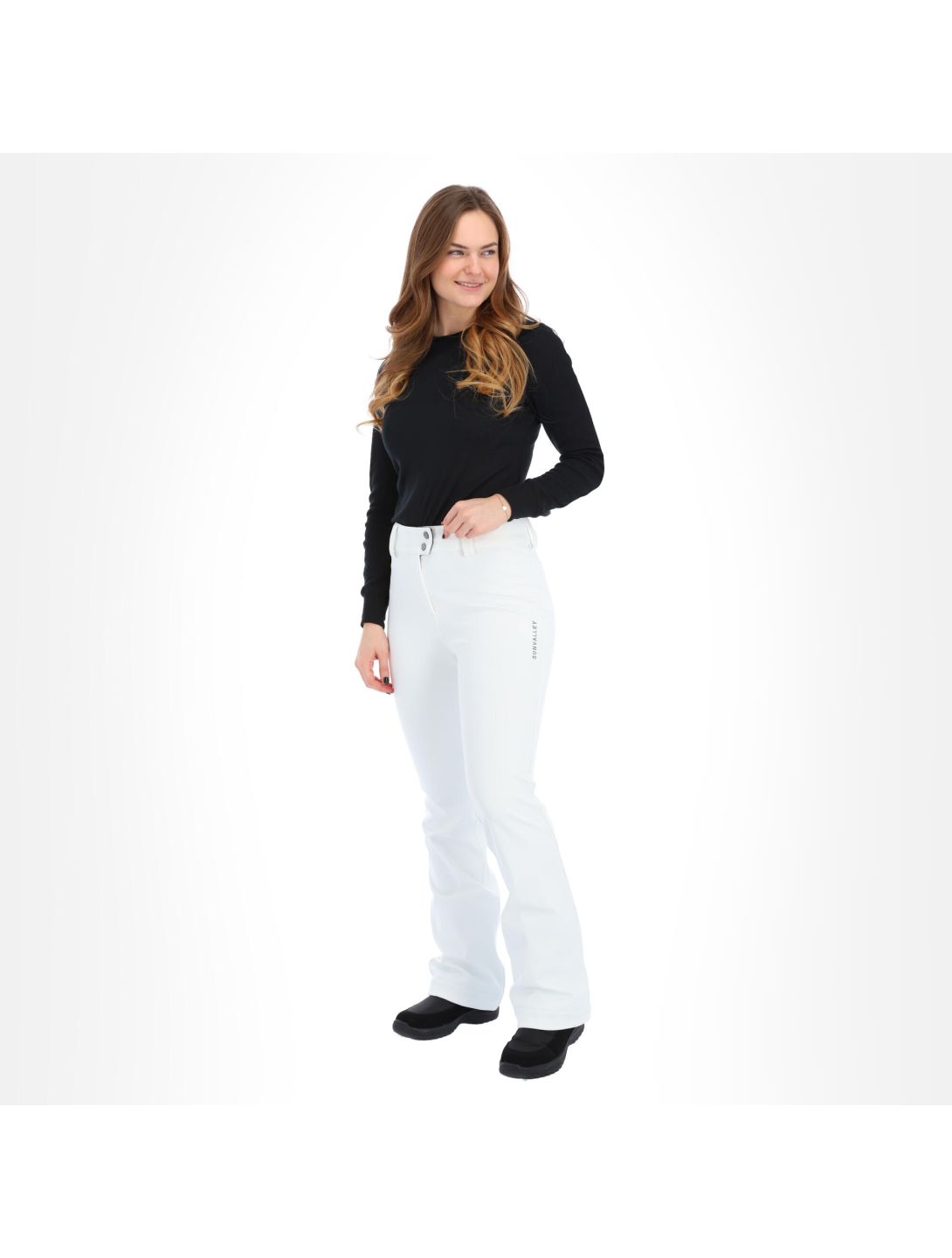 Sun Valley, Ixora pantalones de esquí softshell mujeres blanco