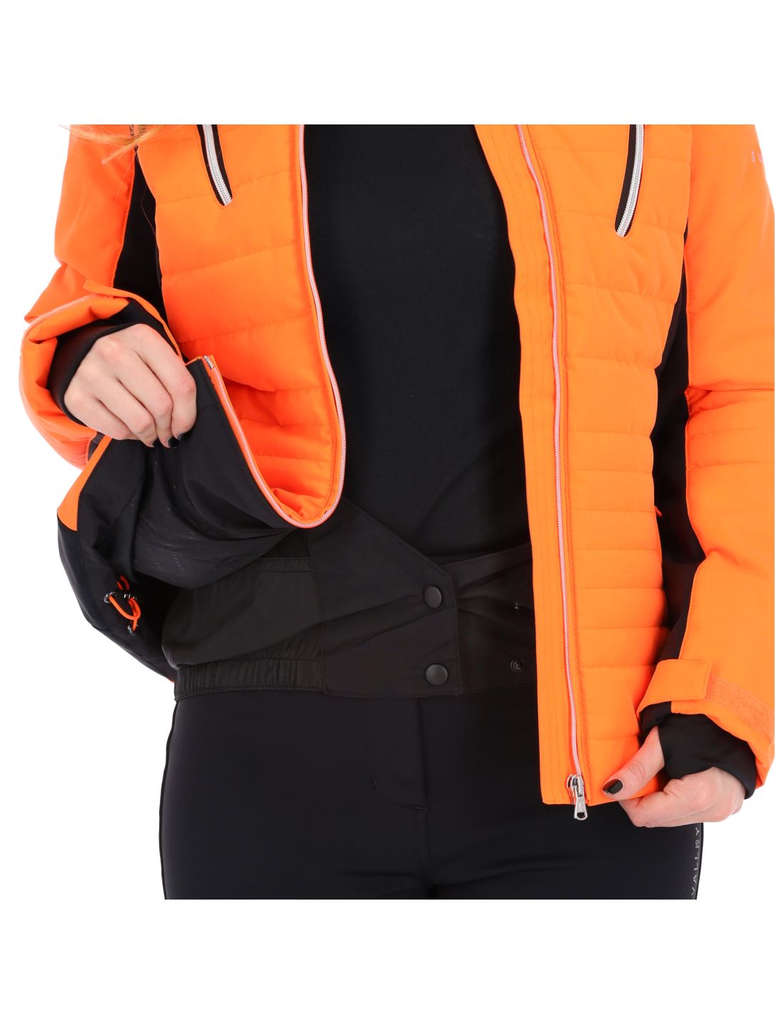 Sun Valley, Kelp chaqueta de esquí mujeres neon naranja