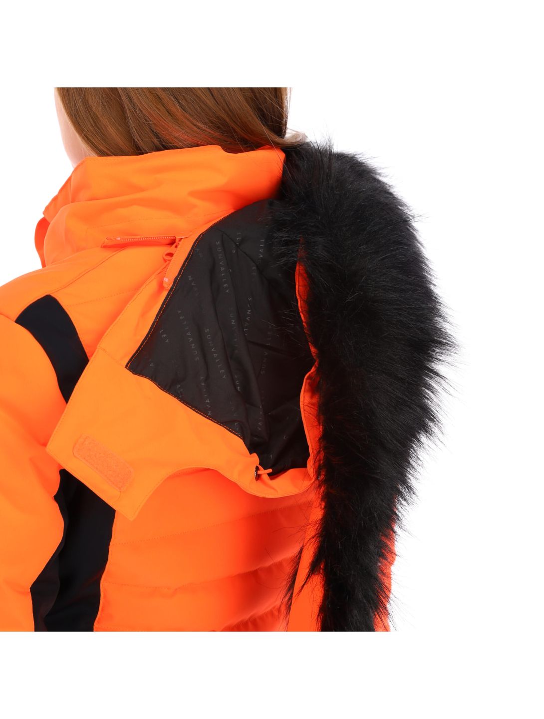 Sun Valley, Kelp chaqueta de esquí mujeres neon naranja