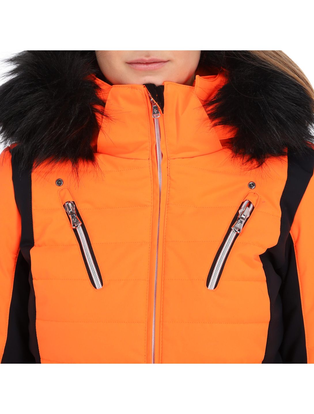 Sun Valley, Kelp chaqueta de esquí mujeres neon naranja