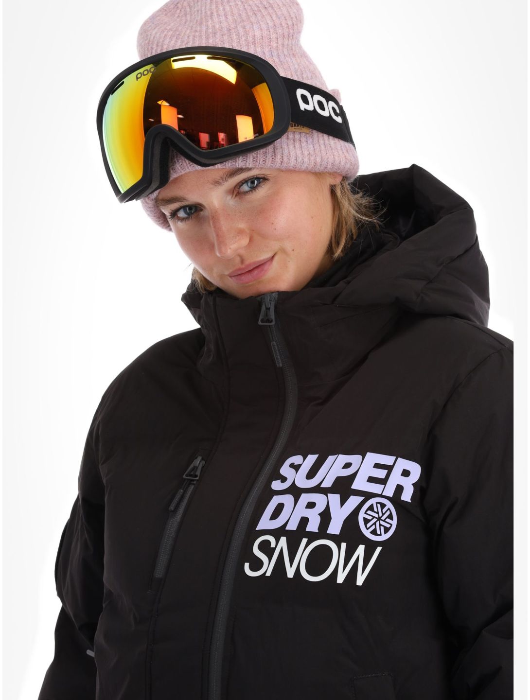 Superdry, Ski Boxy Puffer chaqueta de esquí mujeres Black negro 