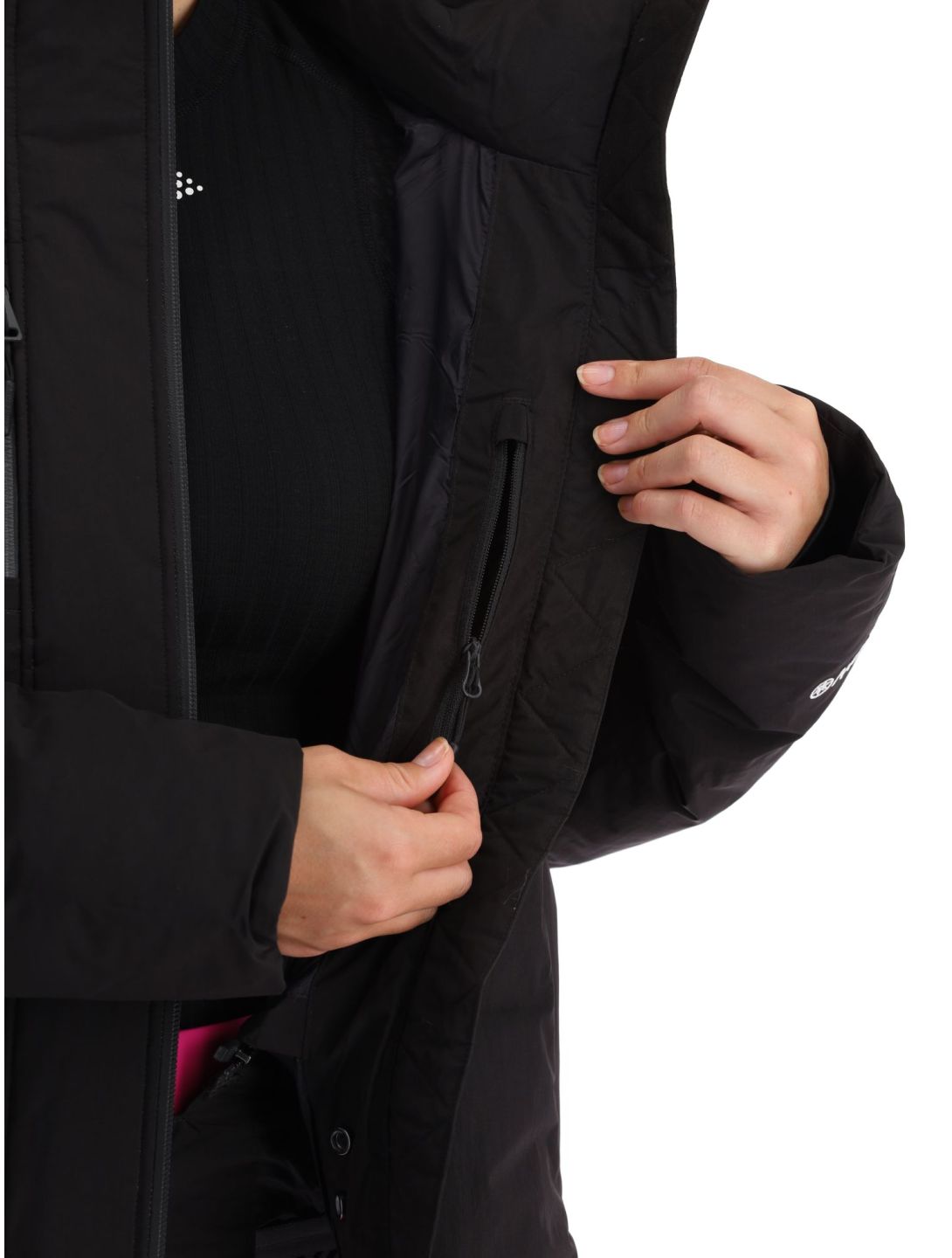 Superdry, Ski Boxy Puffer chaqueta de esquí mujeres Black negro 