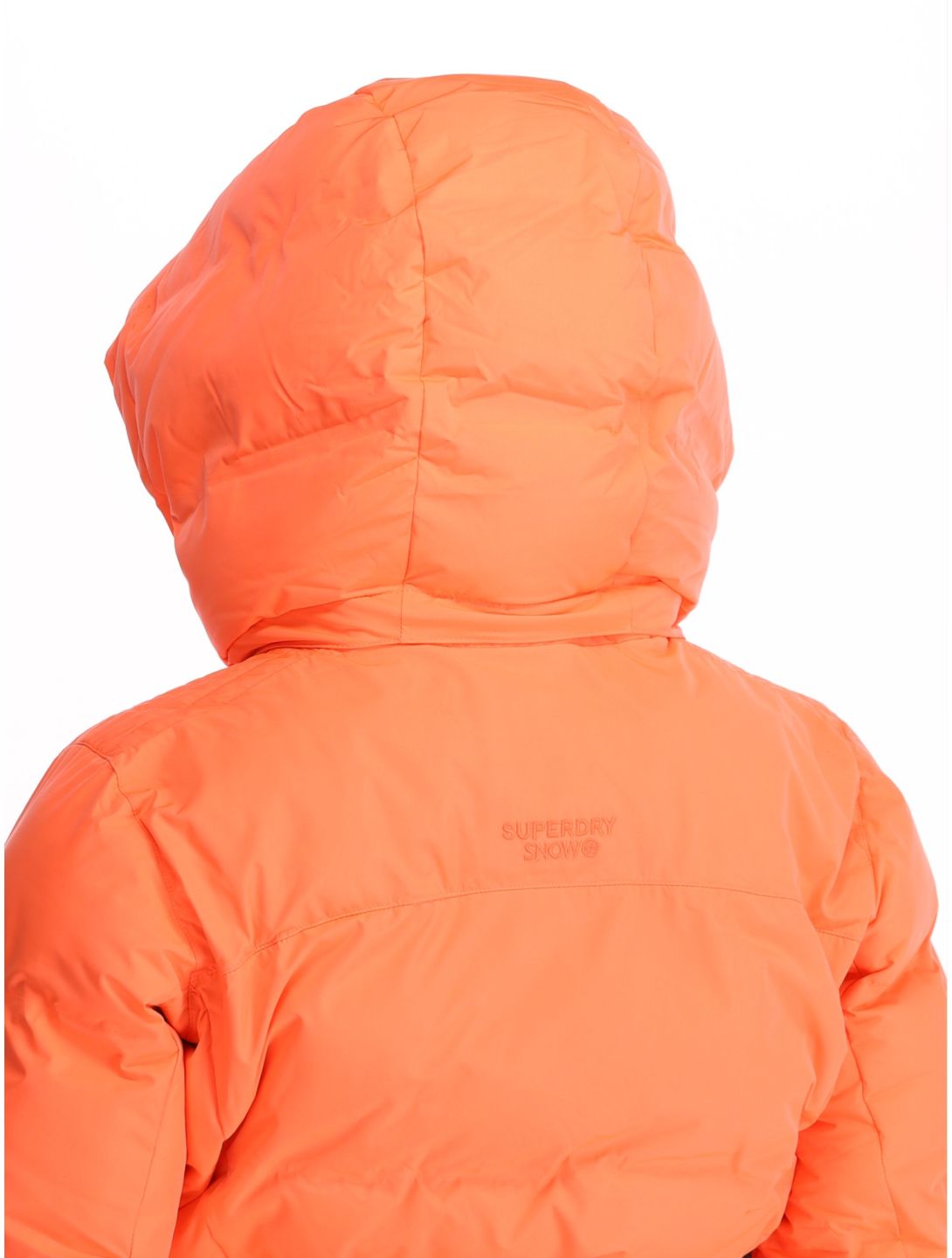 Superdry, Ski Luxe Puffer chaqueta de esquí mujeres Pastelline Coral rosa 