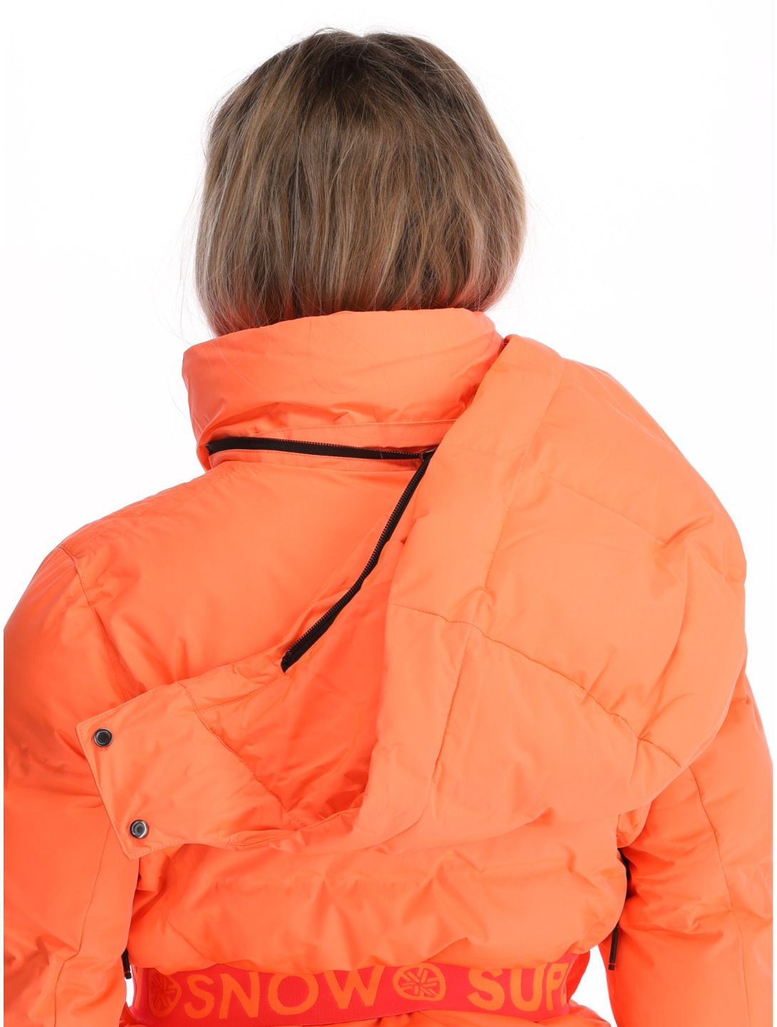 Superdry, Ski Luxe Puffer chaqueta de esquí mujeres Pastelline Coral rosa 