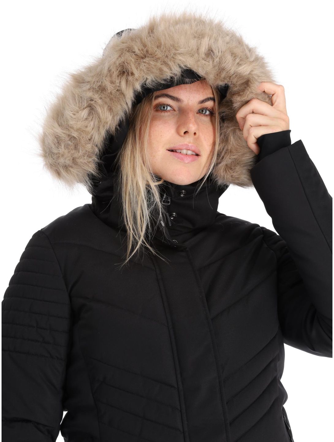 Superdry, Ski Luxe Puffer chaqueta de esquí mujeres Black negro 