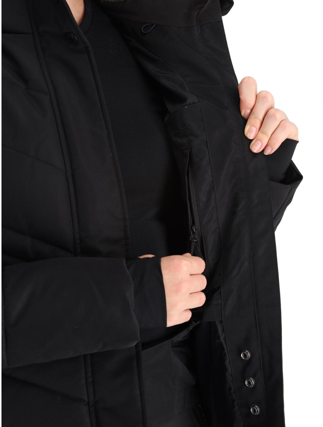 Superdry, Ski Luxe Puffer chaqueta de esquí mujeres Black negro 