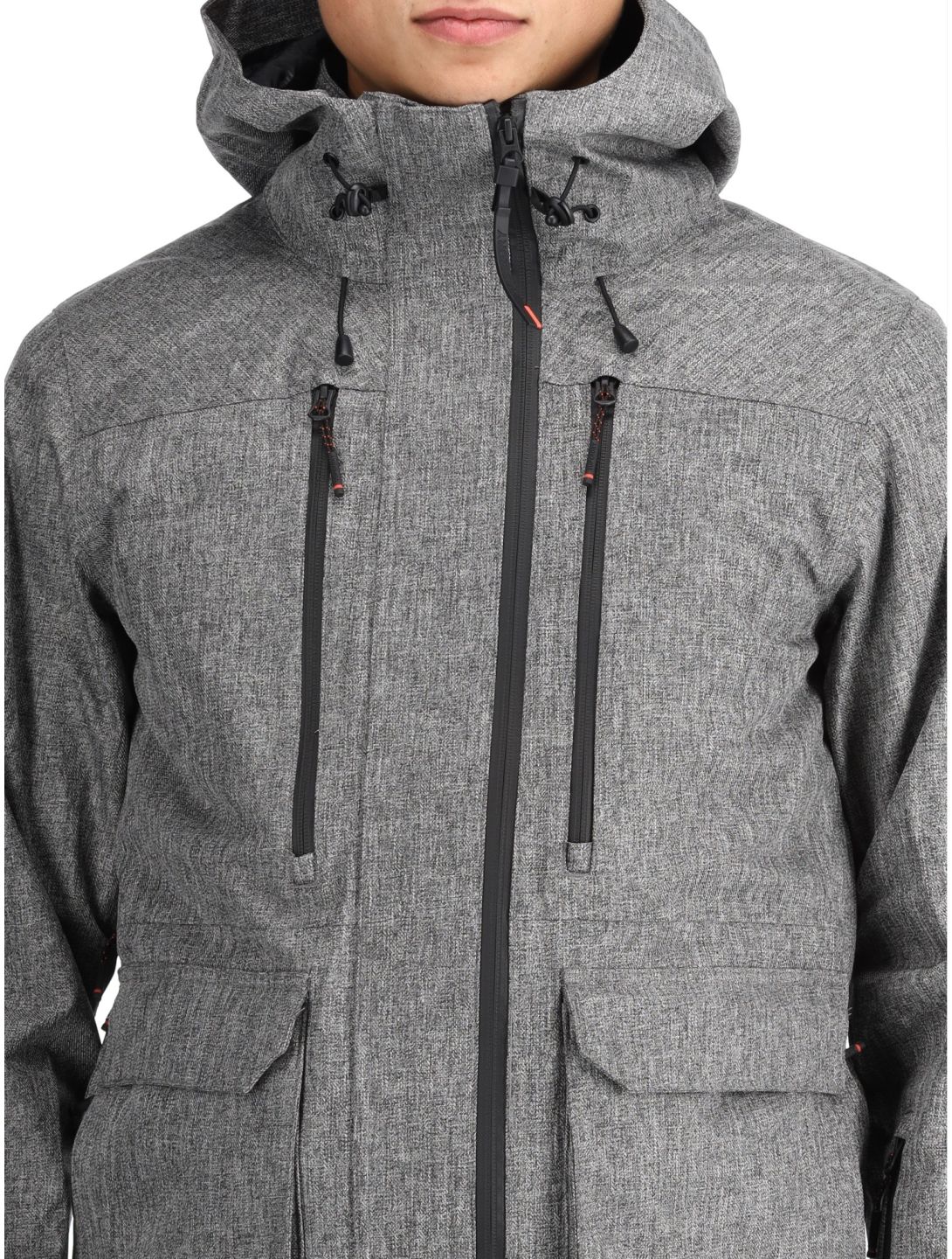 Superdry, Ski Peak Rescue chaqueta de esquí hombres Dark Grey Marl gris 