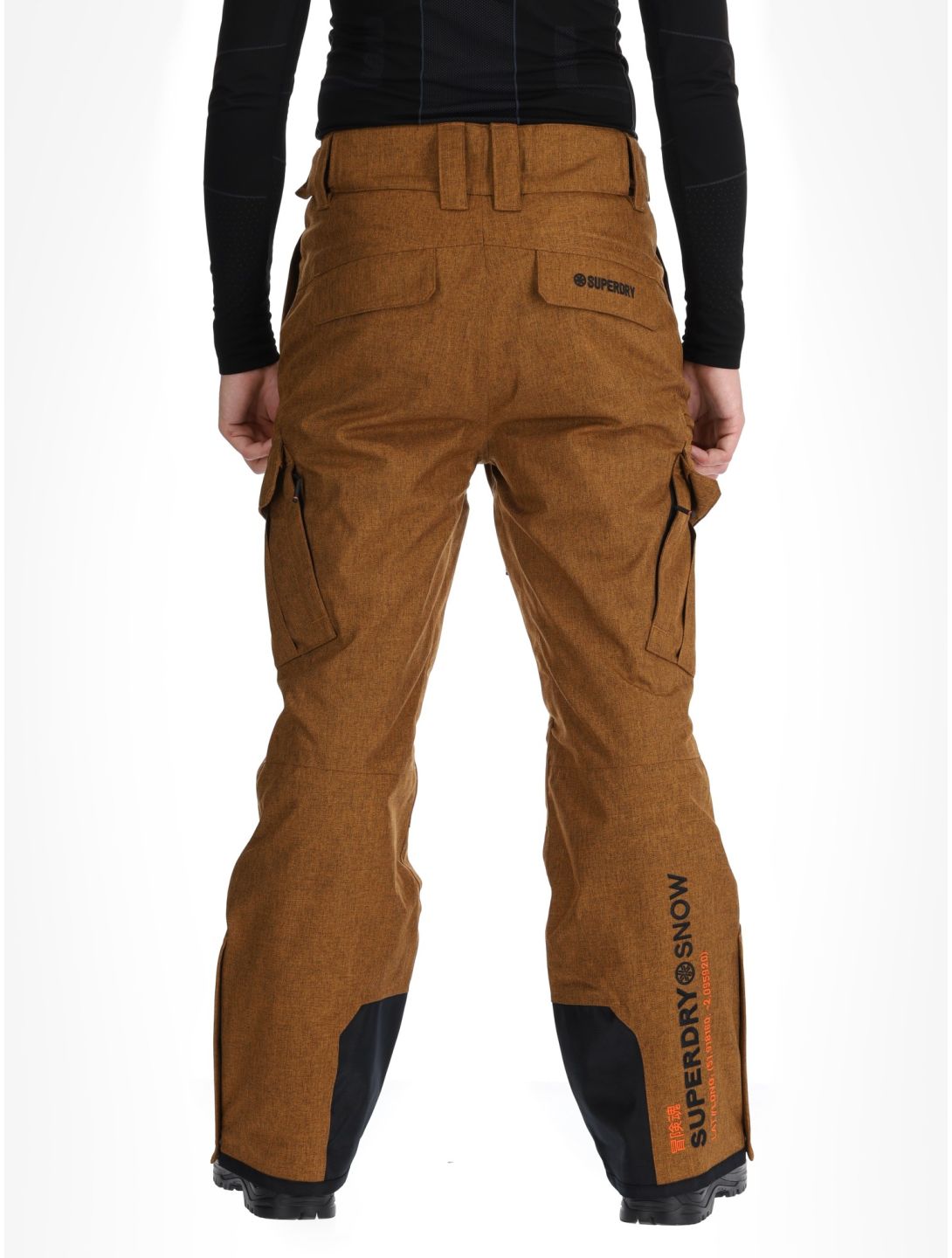 Superdry, Ski Peak Rescue pantalones de esquí hombres Tobacco Brown Marl marrón 