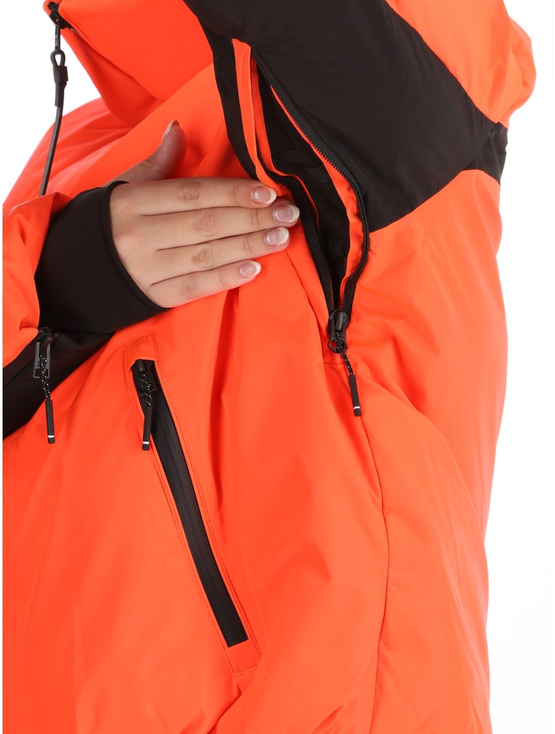 Superdry, Ski Slalom Puffer chaqueta de esquí mujeres Volcanic Coral rosa 